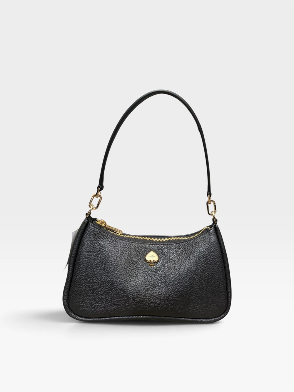 Kate Spade Kayla Black Pebbled Leather Convertible Shoulder Bag NWT
